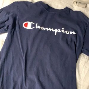 Vintage Champion Navy Long Sleeve